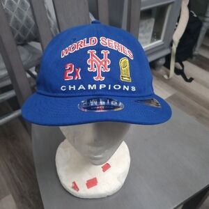 Blue World Series Champions Snapback Hat